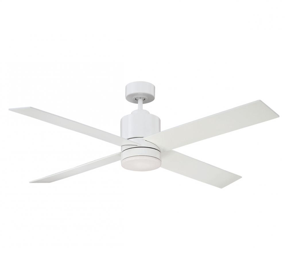 52&#34; LED Ceiling Fan in White