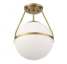 Savoy House Meridian M60054NB - 1-Light Ceiling Light in Natural Brass