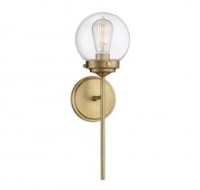 Savoy House Meridian M90025NB - 1-Light Wall Sconce in Natural Brass