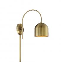 Savoy House Meridian M90045NB - 1-Light Adjustable Wall Sconce in Natural Brass