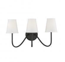 Savoy House Meridian M90056ORB - 3-Light Wall Sconce in Oil Rubbed Bronze