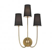 Savoy House Meridian M90065NB - 3-Light Wall Sconce in Natural Brass