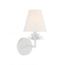 Savoy House Meridian M90078WH - 1-Light Wall Sconce in White