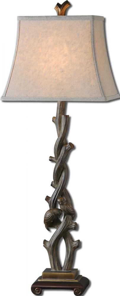 One Light Bronze Table Lamp