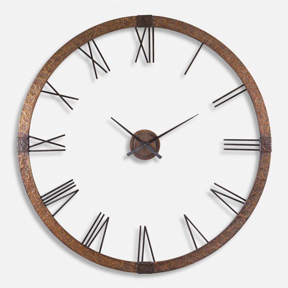 Uttermost Amarion 60&#34; Copper Wall Clock