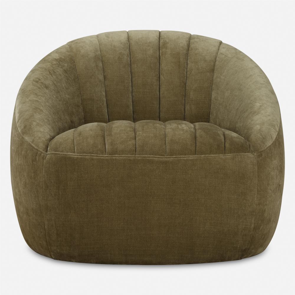 Uttermost Narrows Moss Green Swivel Chair