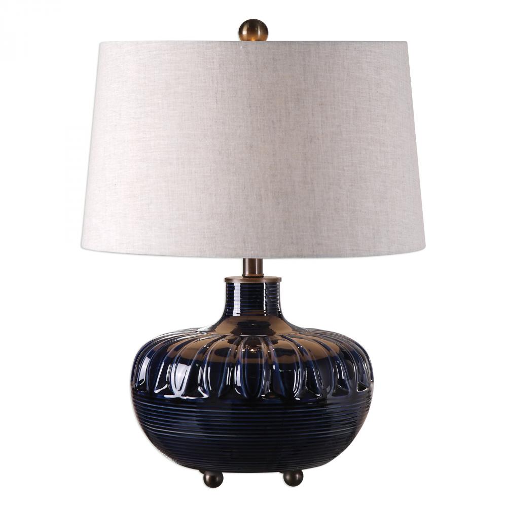 Uttermost Levane Midnight Blue Table Lamp