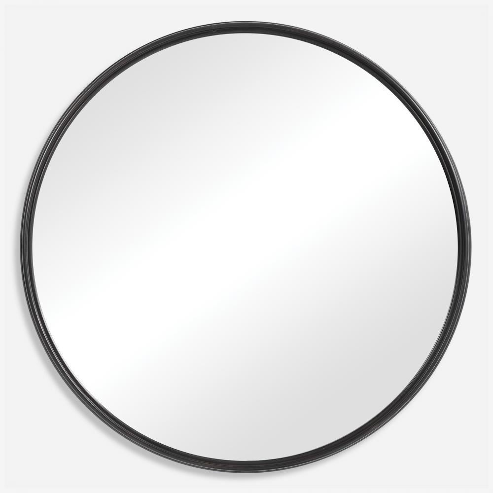 Belham Round Iron Mirror