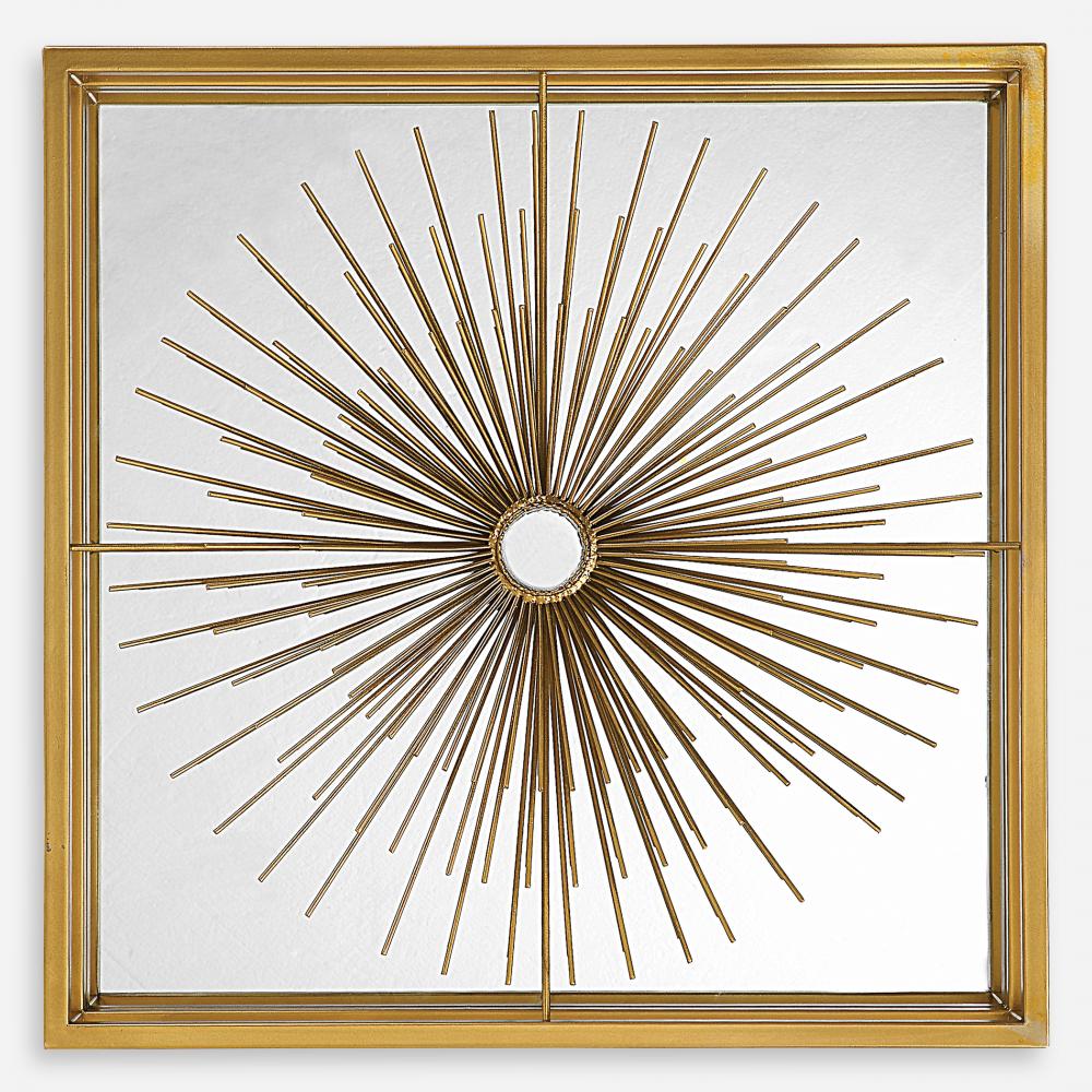 Uttermost Starlight Mirrored Brass Wall Decor