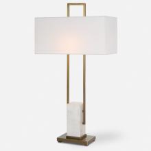 Uttermost 30160 - Uttermost Column White Marble Table Lamp