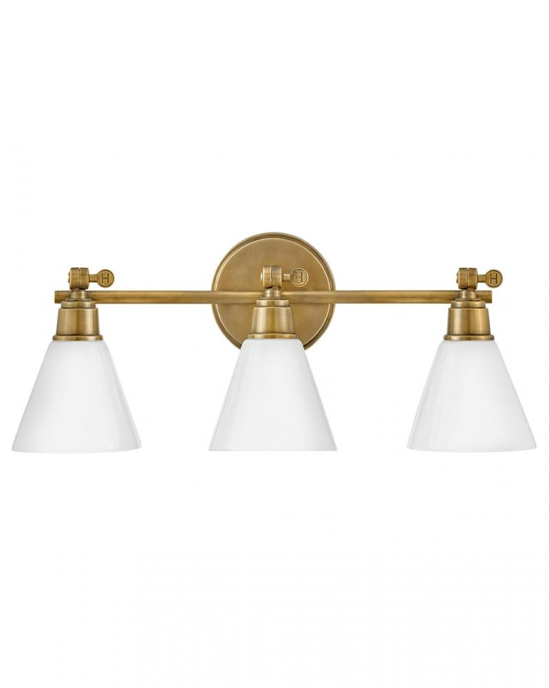 Medium Adjustable Three Light Vanity