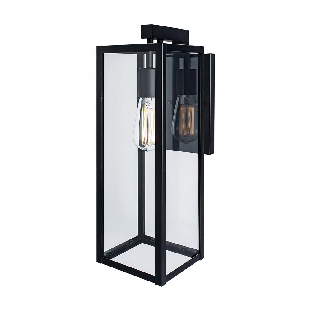 Capture 17&#39;&#39; High 1-Light Outdoor Sconce - Matte Black