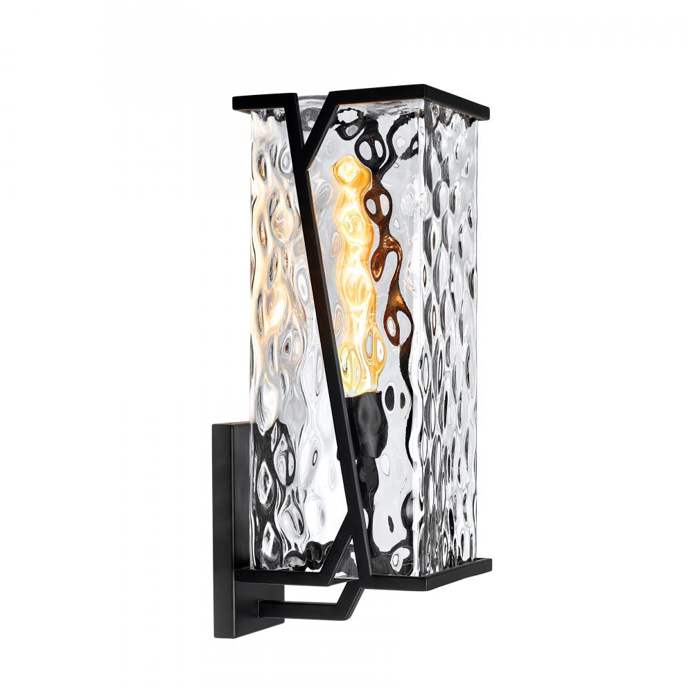 Waterfall 18&#39;&#39; High 1-Light Outdoor Sconce - Matte Black