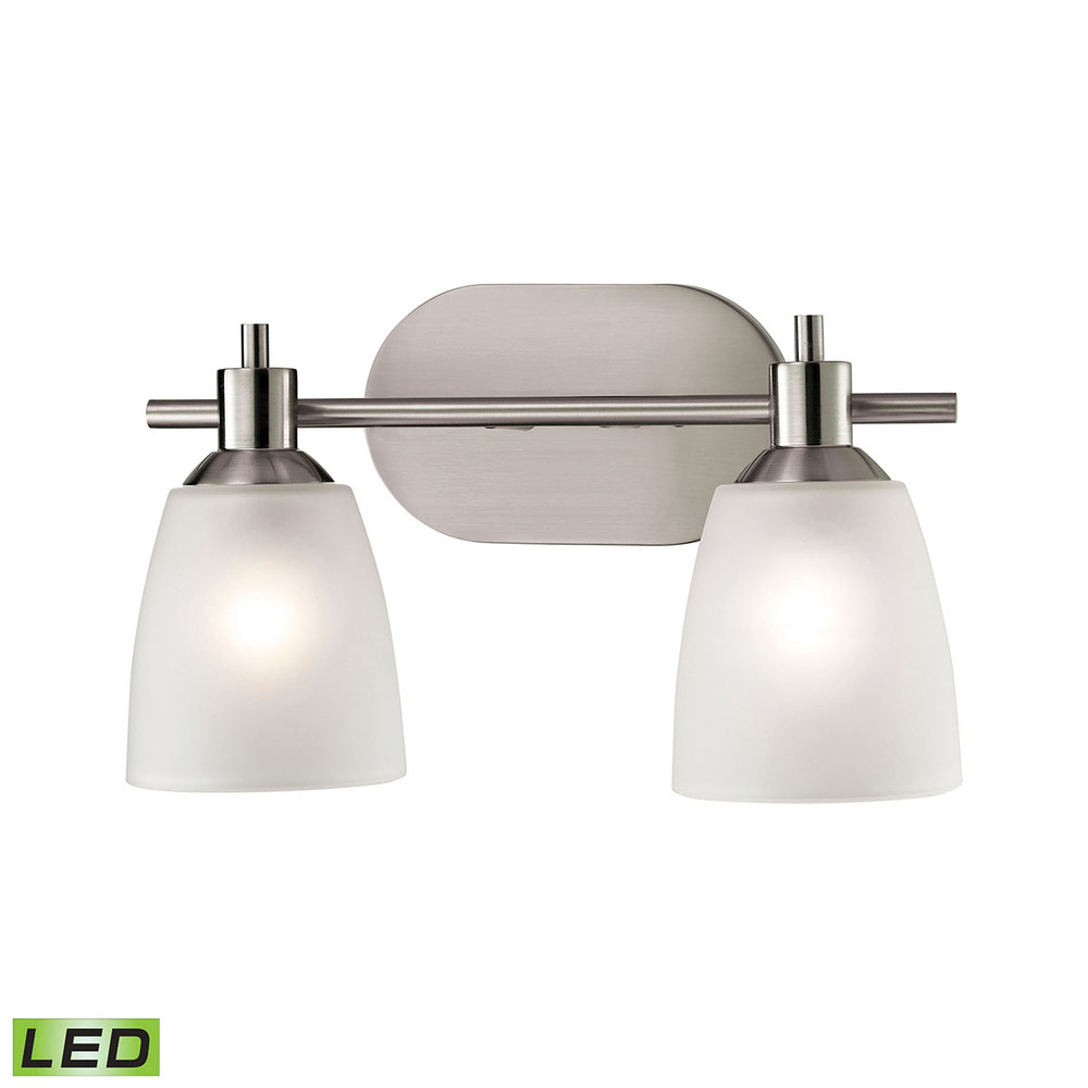 Thomas - Jackson 14&#39;&#39; Wide 2-Light Vanity Light - Brushed Nickel