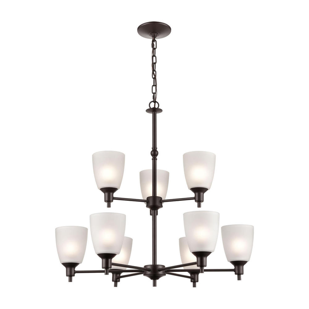 Thomas - Jackson 29&#39;&#39; Wide 9-Light Chandelier - Oil Rubbed Bronze