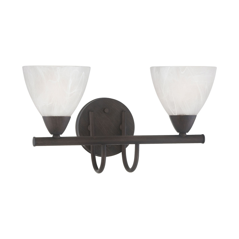 Thomas - Tia 15.75&#39;&#39; Wide 2-Light Vanity Light - Painted Bronze