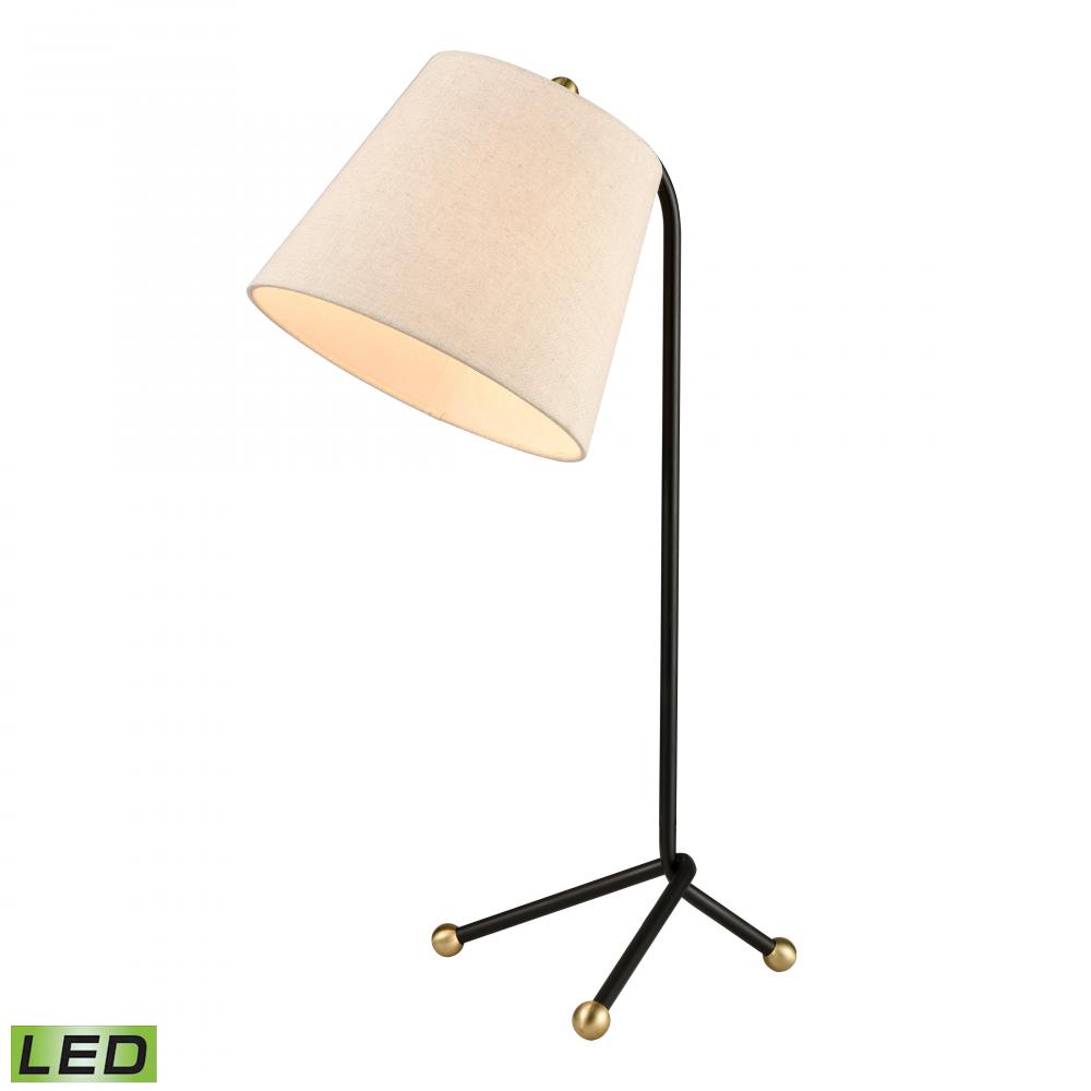 Pine Plains 25&#39;&#39; High 1-Light Table Lamp - Black - Includes LED Bulb