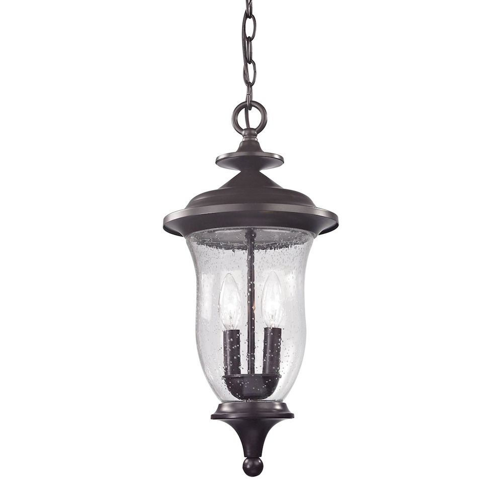 Thomas - Trinity 9&#39;&#39; Wide 2-Light Outdoor Pendant - Oil Rubbed Bronze