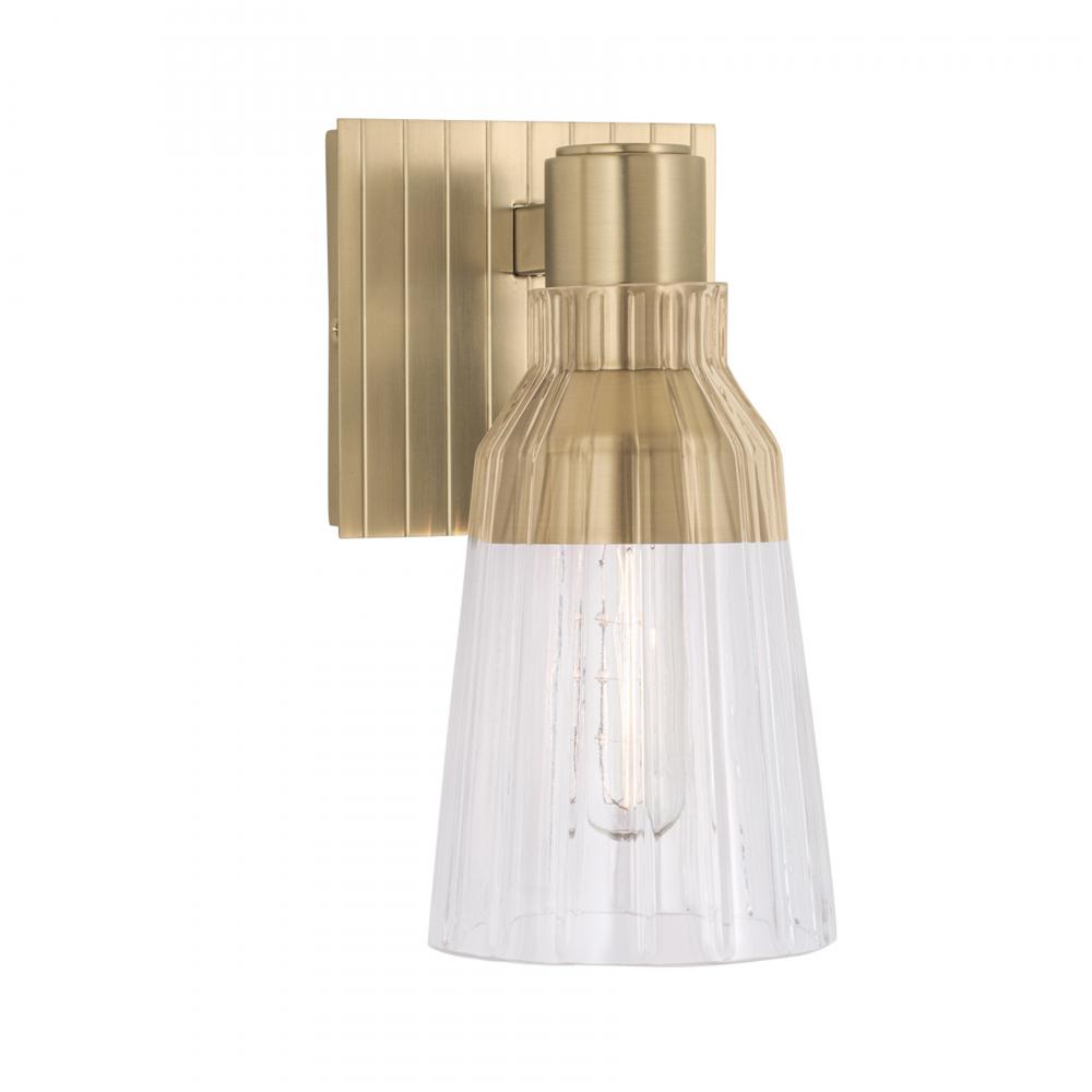 Carnival 9&#39;&#39; High 1-Light Sconce - Satin Brass