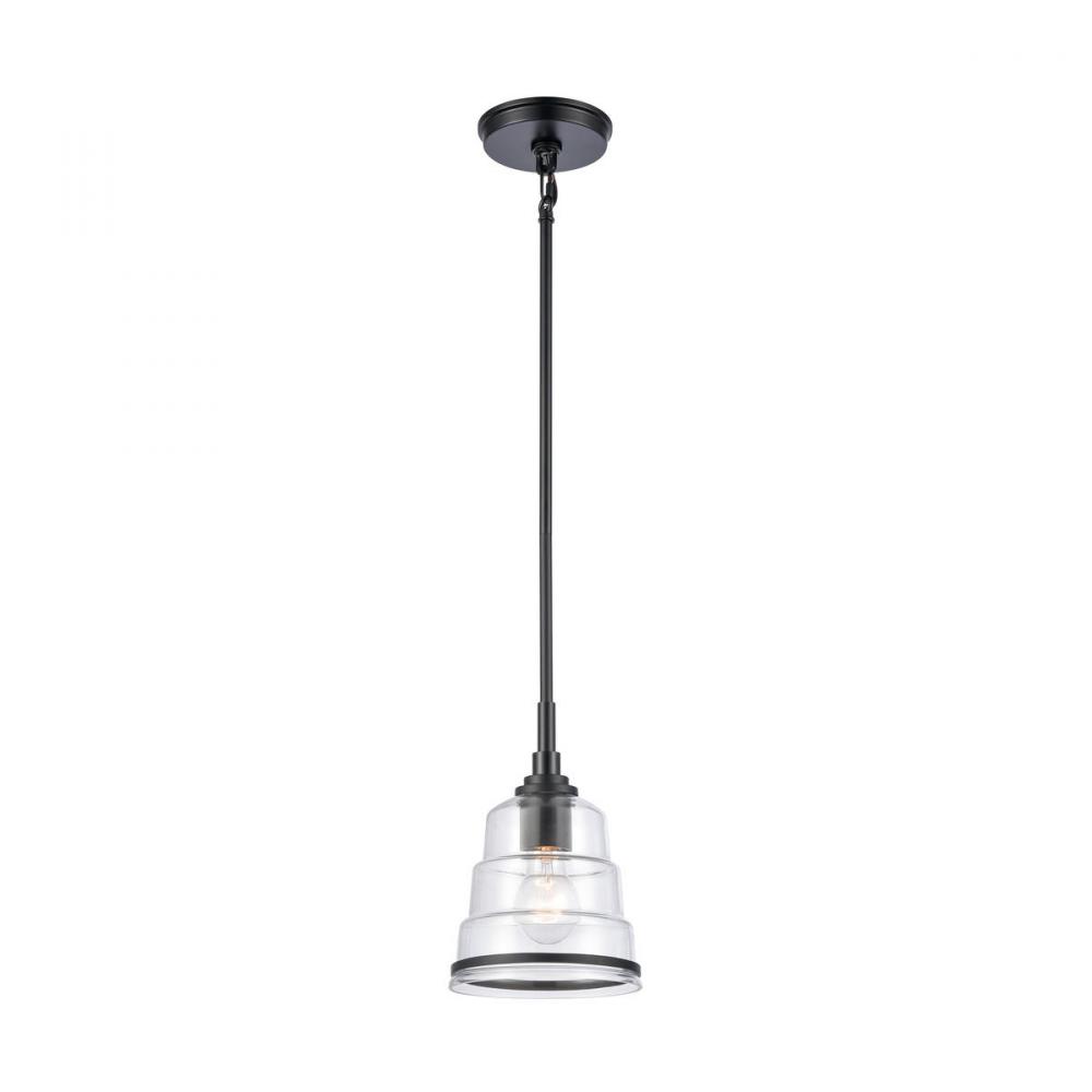 Boyer 6.5&#39;&#39; Wide 1-Light Mini Pendant - Matte Black