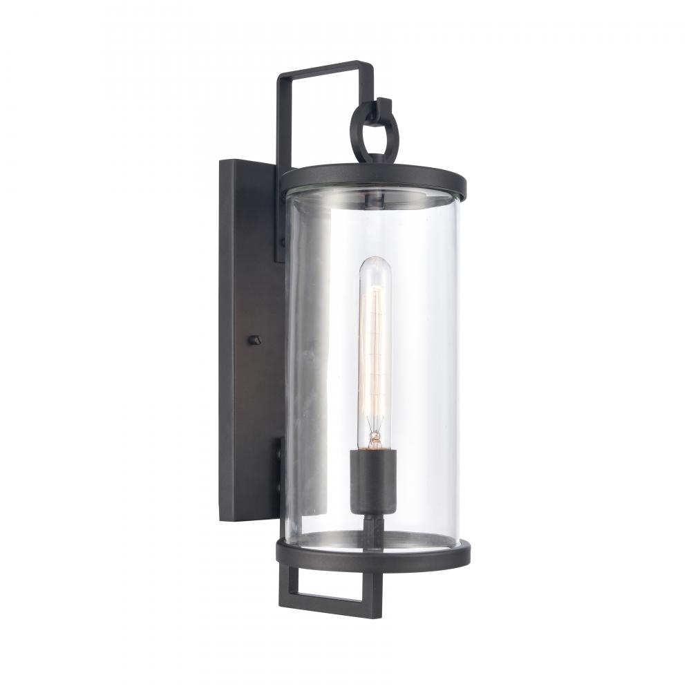 Hopkins 18&#39;&#39; High 1-Light Outdoor Sconce - Charcoal Black