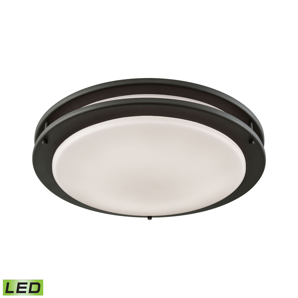 Thomas - Clarion 15&#39;&#39; Wide 1-Light Flush Mount - Oil Rubbed Bronze