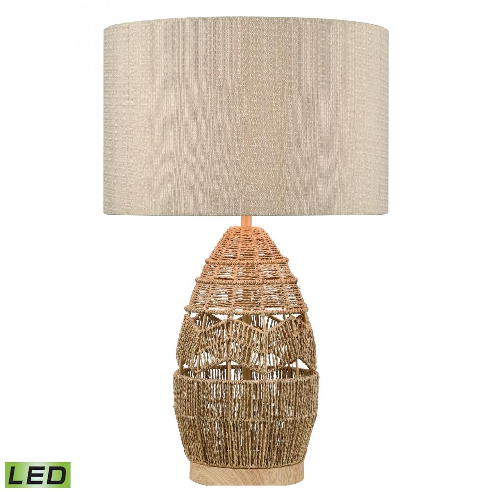 Husk 25&#39;&#39; High 1-Light Table Lamp - Natural - Includes LED Bulb