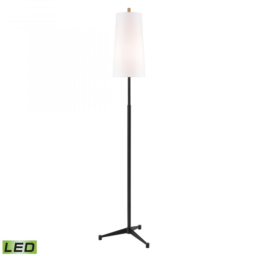 Matthias 65&#39;&#39; High 1-Light Floor Lamp - Matte Black - Includes LED Bulb