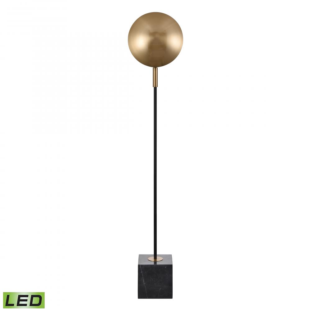 Addy 58&#39;&#39; High 1-Light Floor Lamp - Aged Brass - Includes LED Bulb