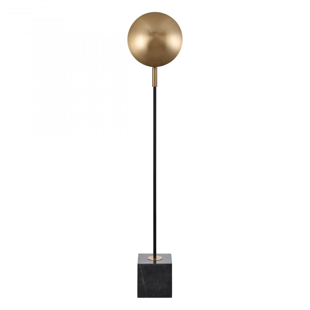 Addy 58&#39;&#39; High 1-Light Floor Lamp - Aged Brass