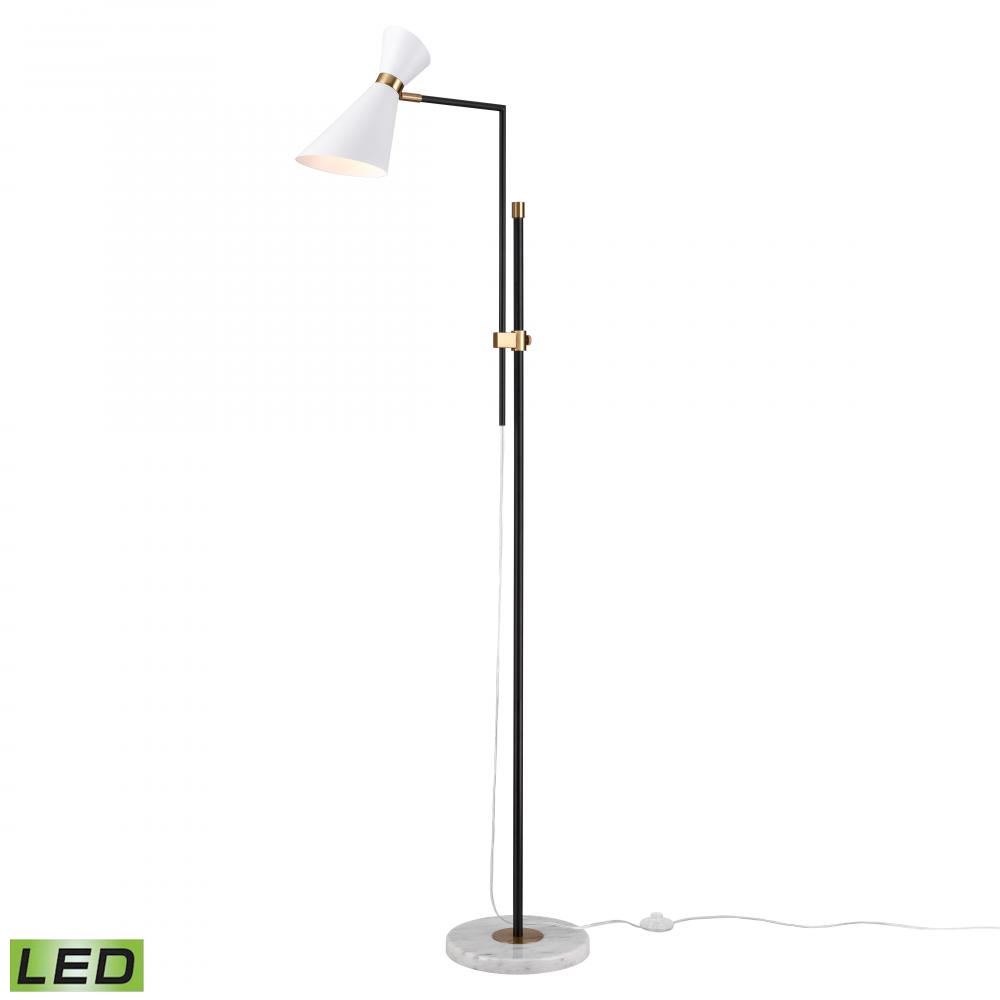 Taran 61&#39;&#39; High 1-Light Floor Lamp - Matte White - Includes LED Bulb