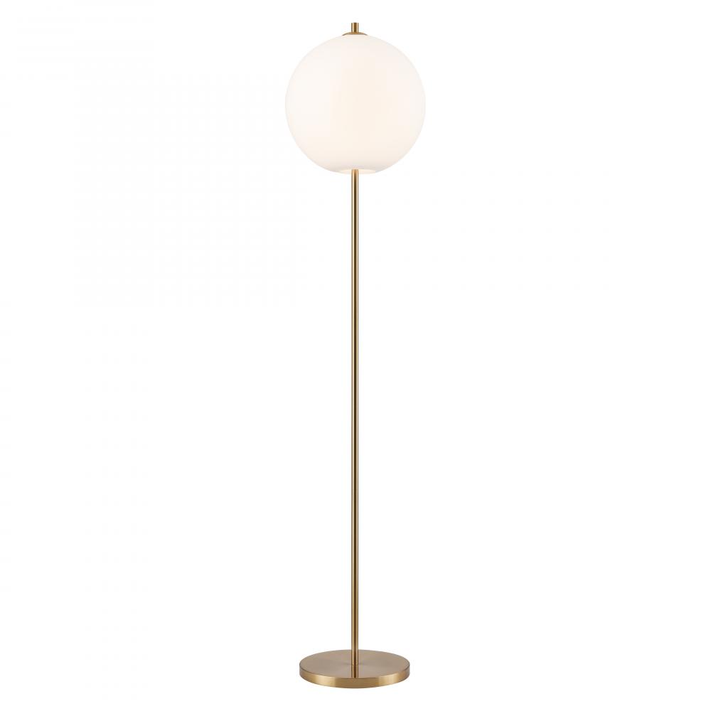 Orbital 69&#39;&#39; High 1-Light Floor Lamp - Aged Brass