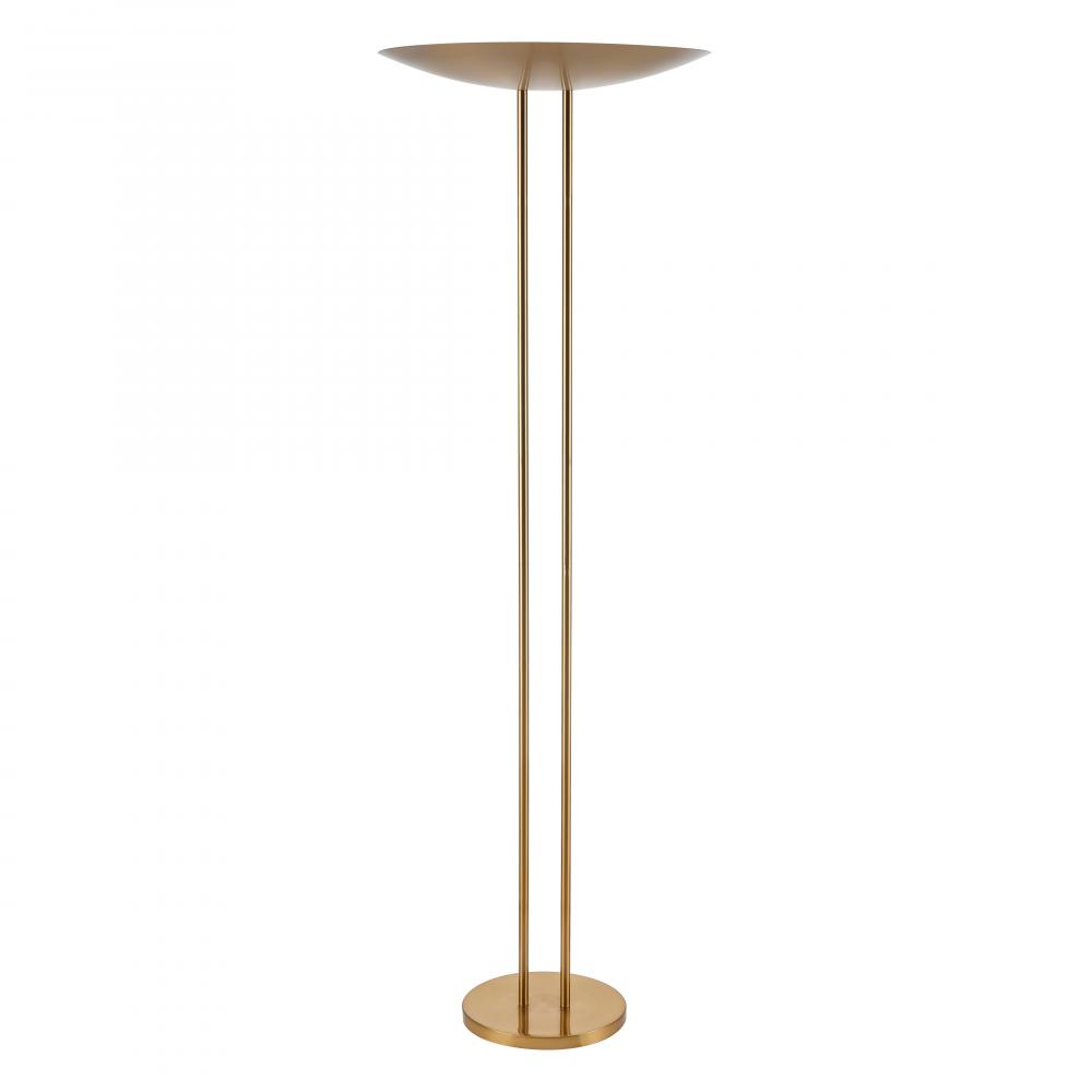 Marston 72&#39;&#39; High 2-Light Floor Lamp - Aged Brass