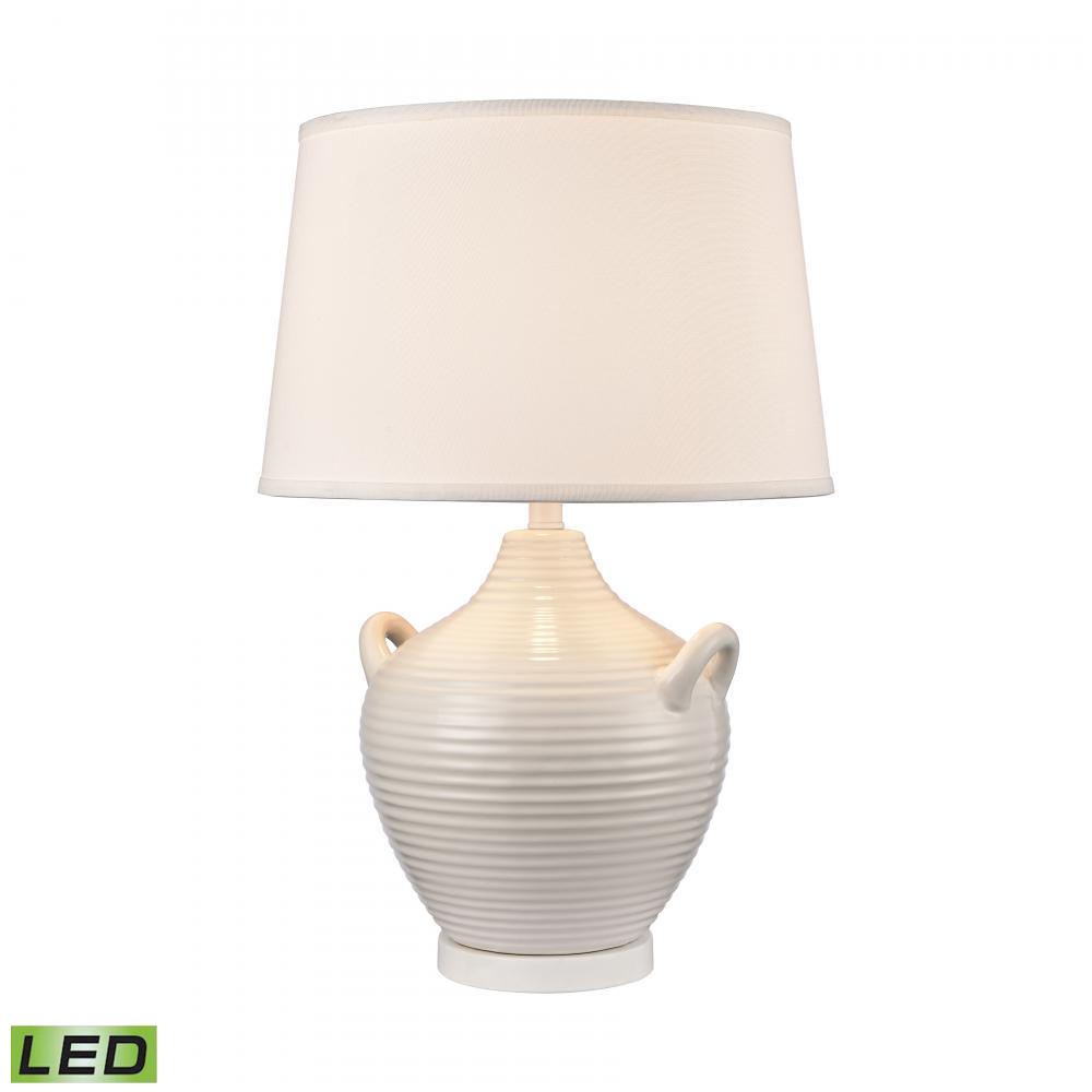 Oxford 25&#39;&#39; High 1-Light Table Lamp - White - Includes LED Bulb