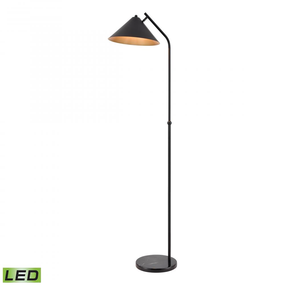 Timon 67&#39;&#39; High 1-Light Floor Lamp - Matte Black - Includes LED Bulb