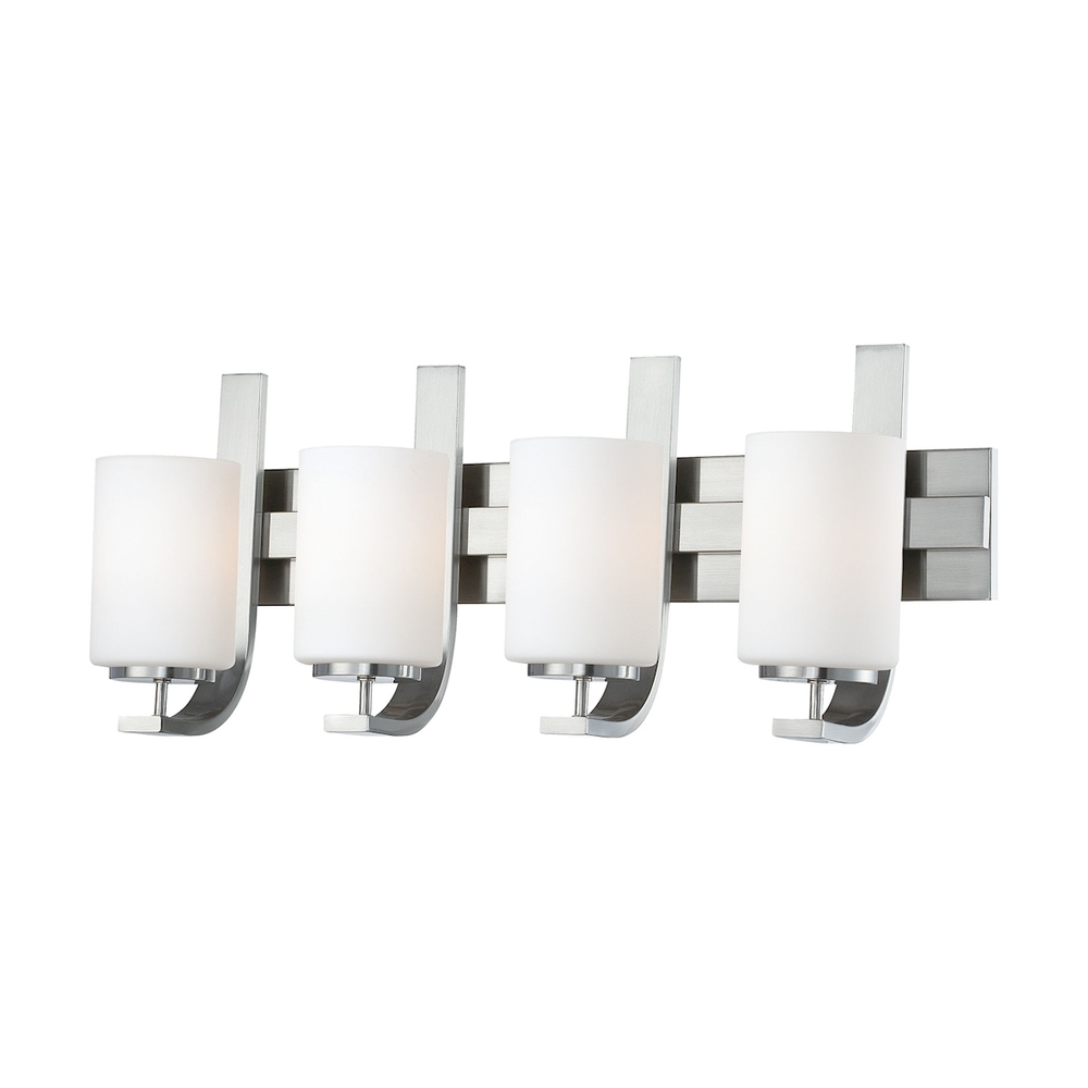 Thomas - Pendenza 27&#39;&#39; Wide 4-Light Vanity Light - Brushed Nickel