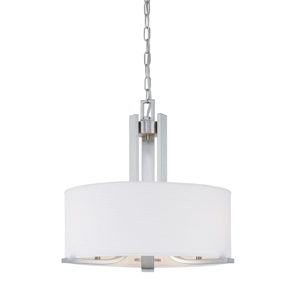 Thomas - Pendenza 20&#39;&#39; Wide 3-Light Chandelier - Brushed Nickel