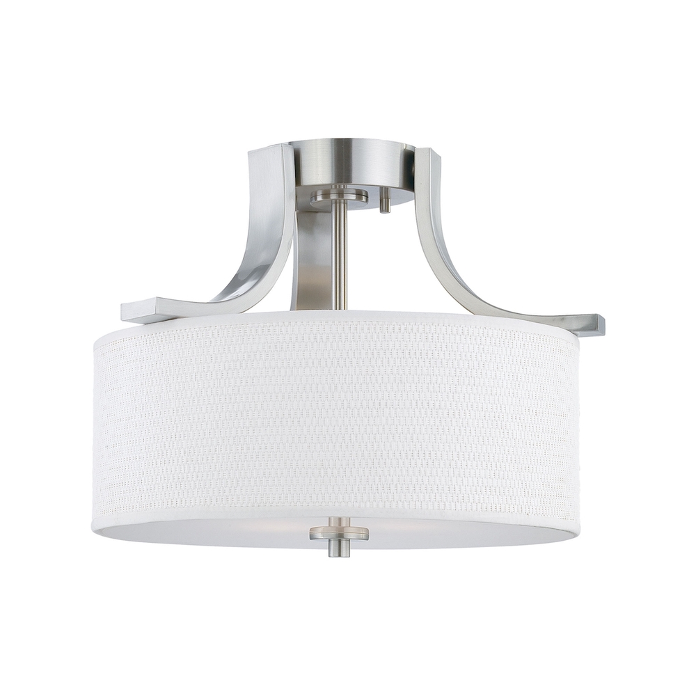 Thomas - Pendenza 15.25&#39;&#39; Wide 2-Light Flush Mount - Brushed Nickel