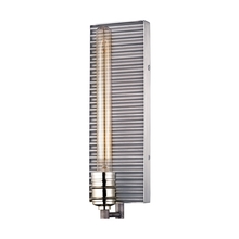 ELK Home 15921/1 - Corrugated Steel 1-Light Sconce in Polished Nickel and Weathered Zinc/Corrugated Steel