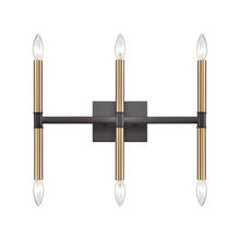 ELK Home CN260611 - Thomas - Notre Dame 6-Light Bath Bar in Oil Rubbed Bronze and Gold