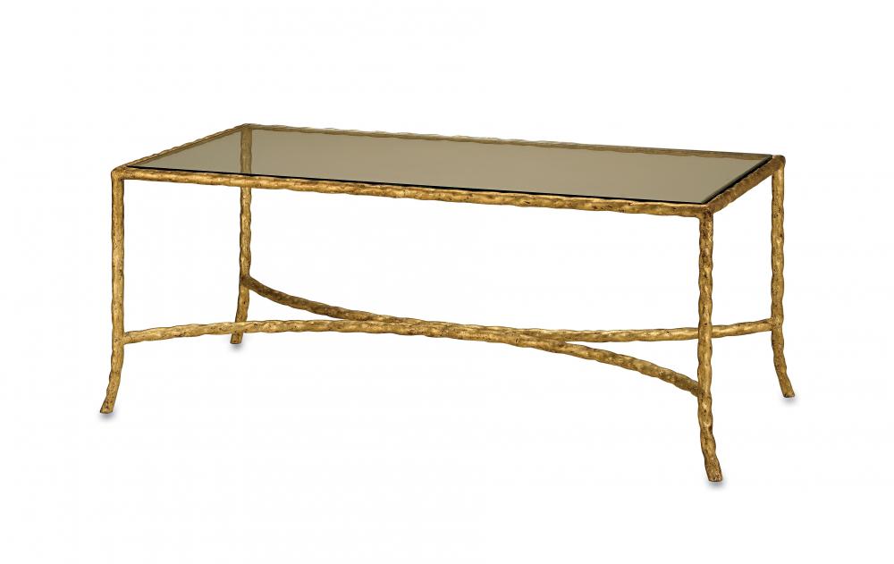 Gilt Twist Bronze Cocktail Table