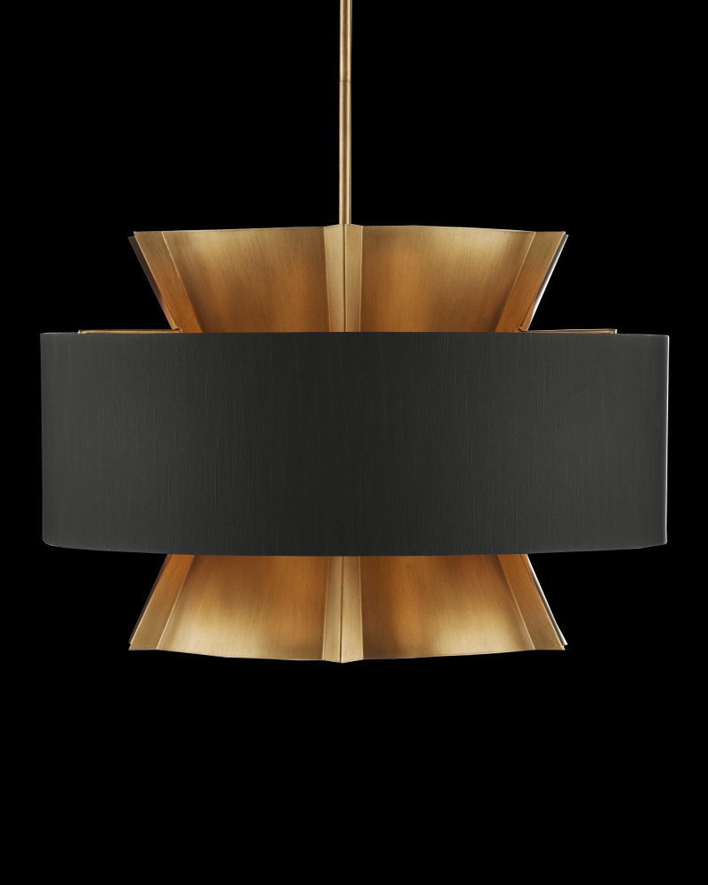 Oxenwood Brass & Black Chandelier