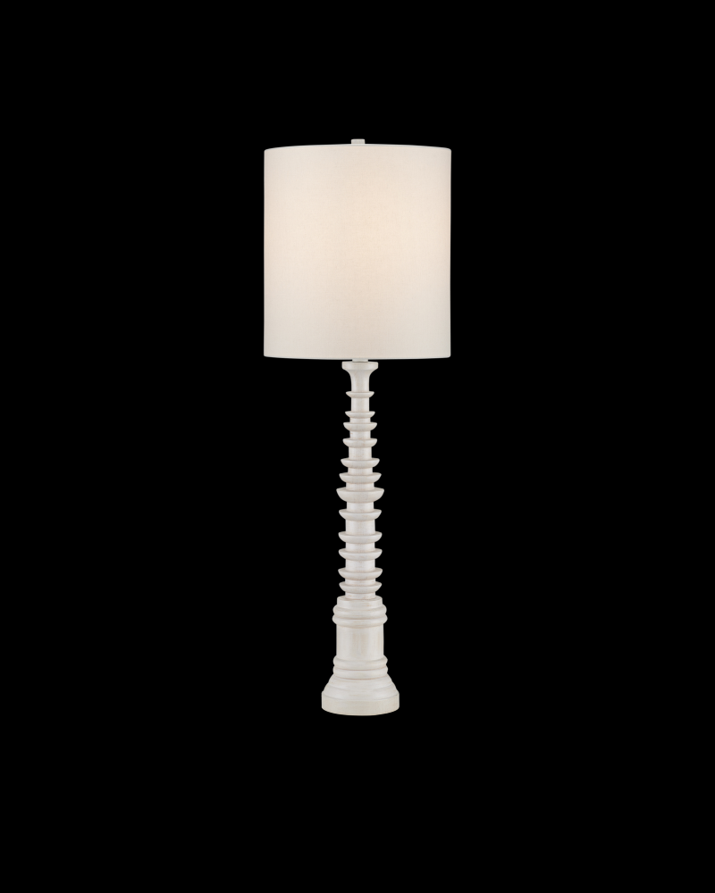 Malayan White Table Lamp