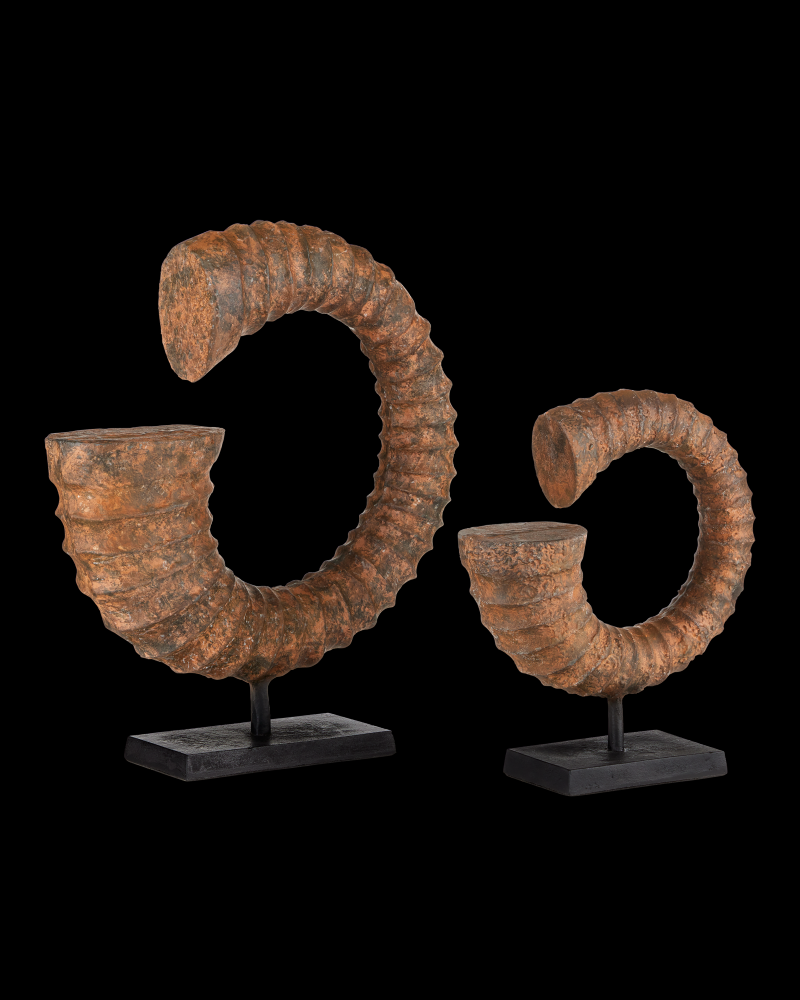 Faux Horn Set of 2