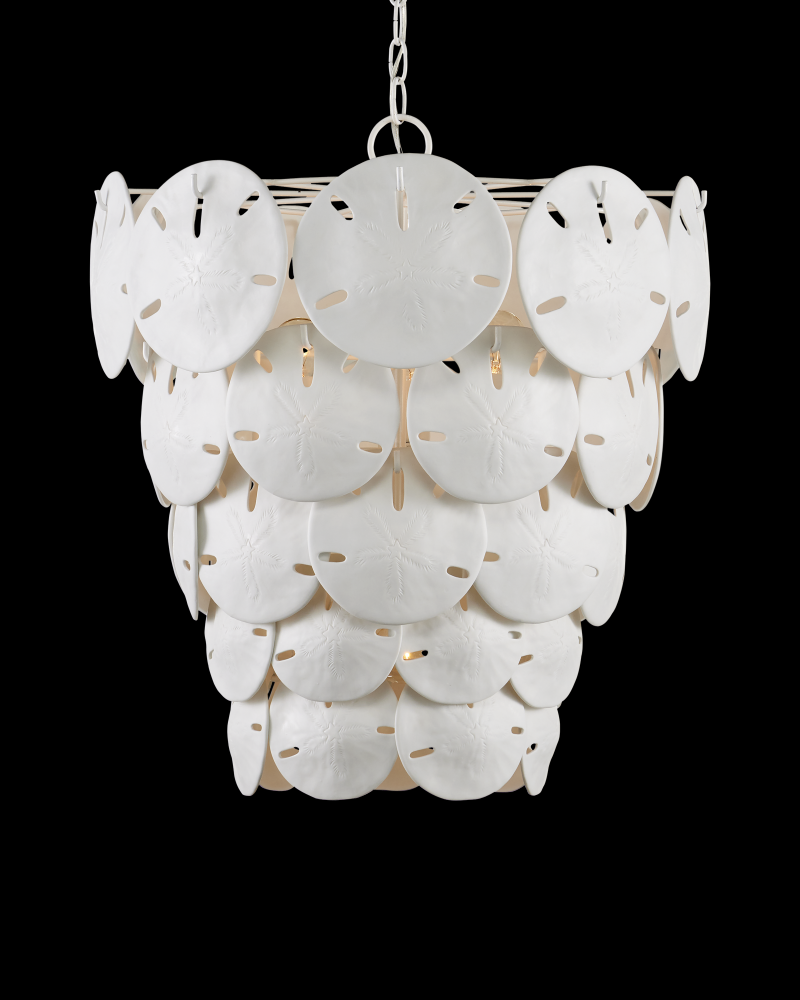 Tulum Large White Chandelier