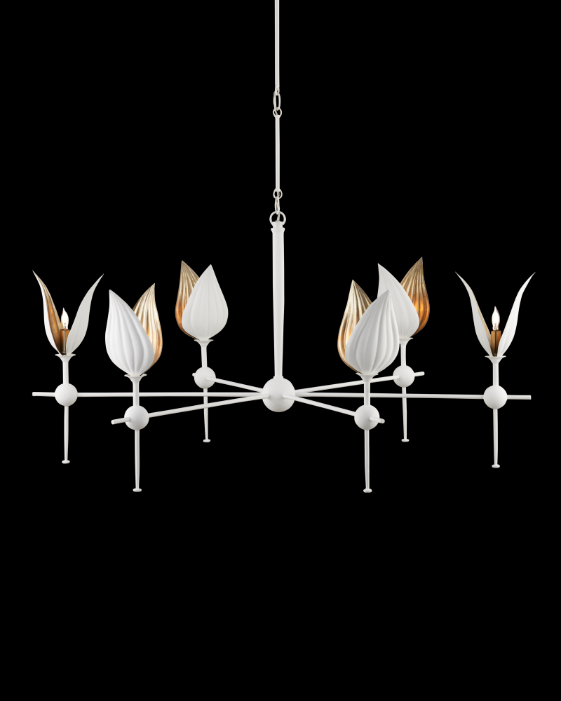 Peace Lily White Chandelier