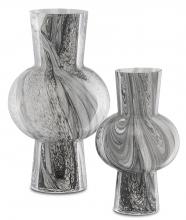 Currey 1200-0355 - Stormy Sky Glass Vase Set of 2