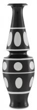 Currey 1200-0386 - De Luca Black and White Vase