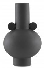 Currey 1200-0400 - Happy 40 Round Black Vase