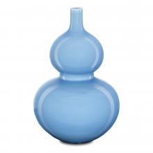 Currey 1200-0610 - Sky Blue Double Gourd Vase